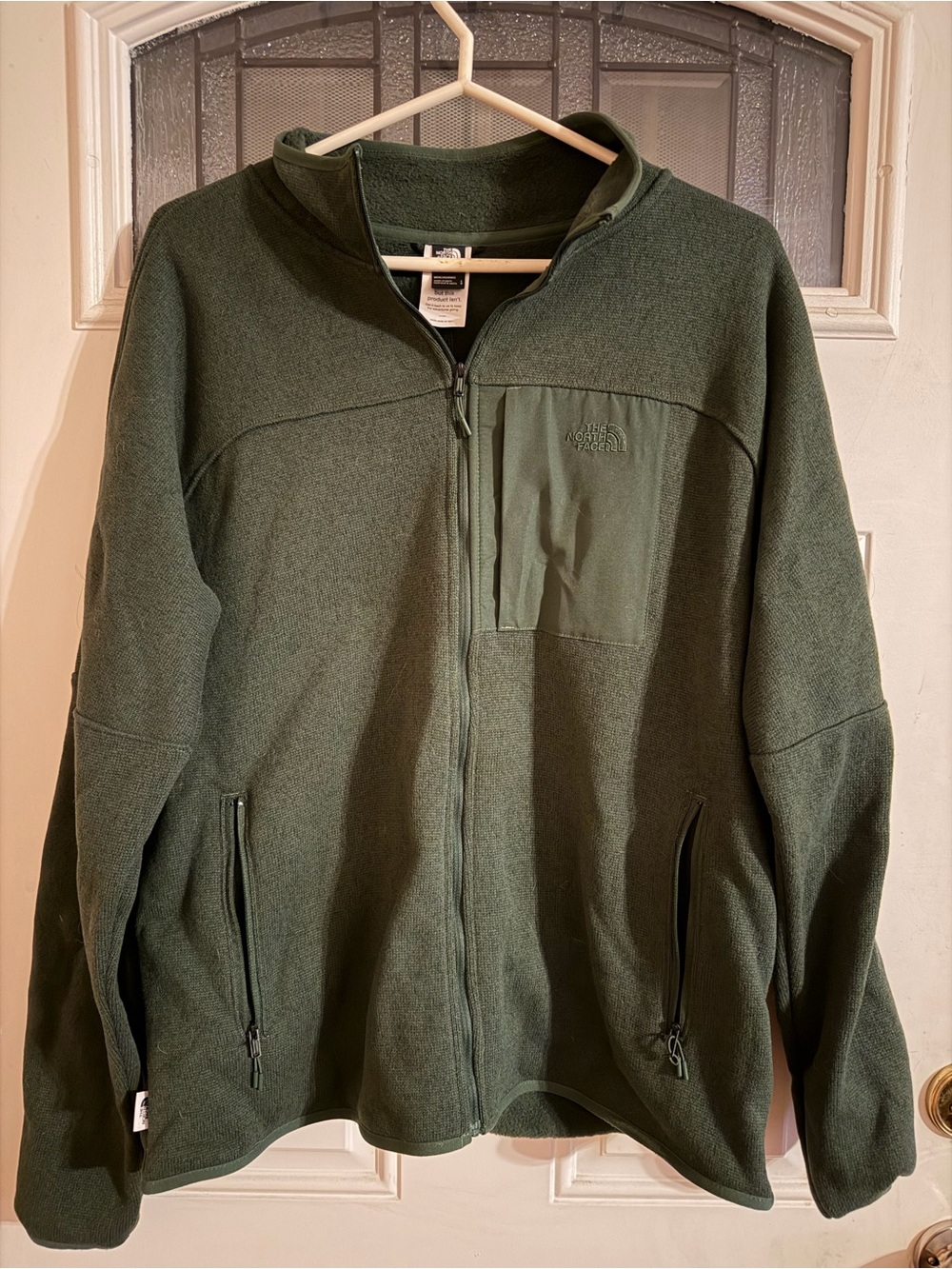 The North Face Men’s Full-Zip Fleece Jacket - Olive Green
